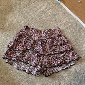 Floral Fabric Shorts